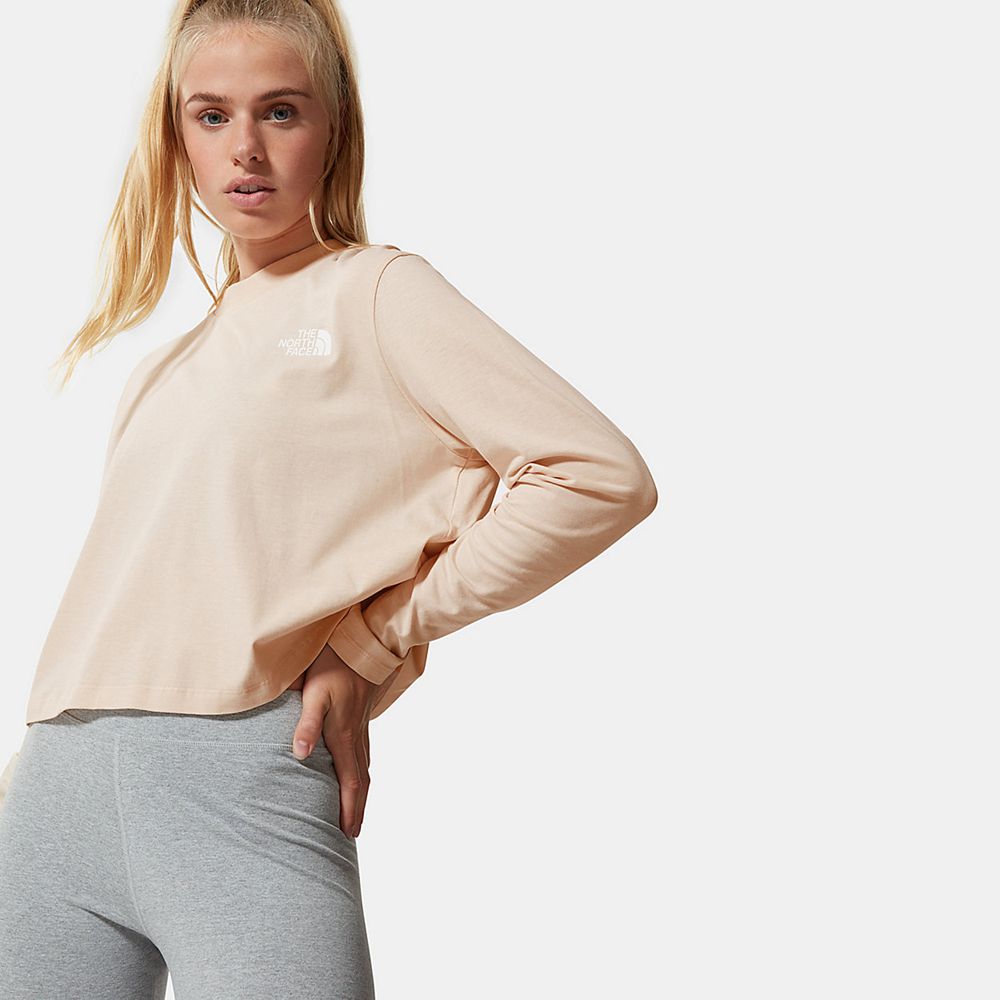 The North Face Long Sleeve Womens Australia - The North Face Cropped Rose (UHB-781495)